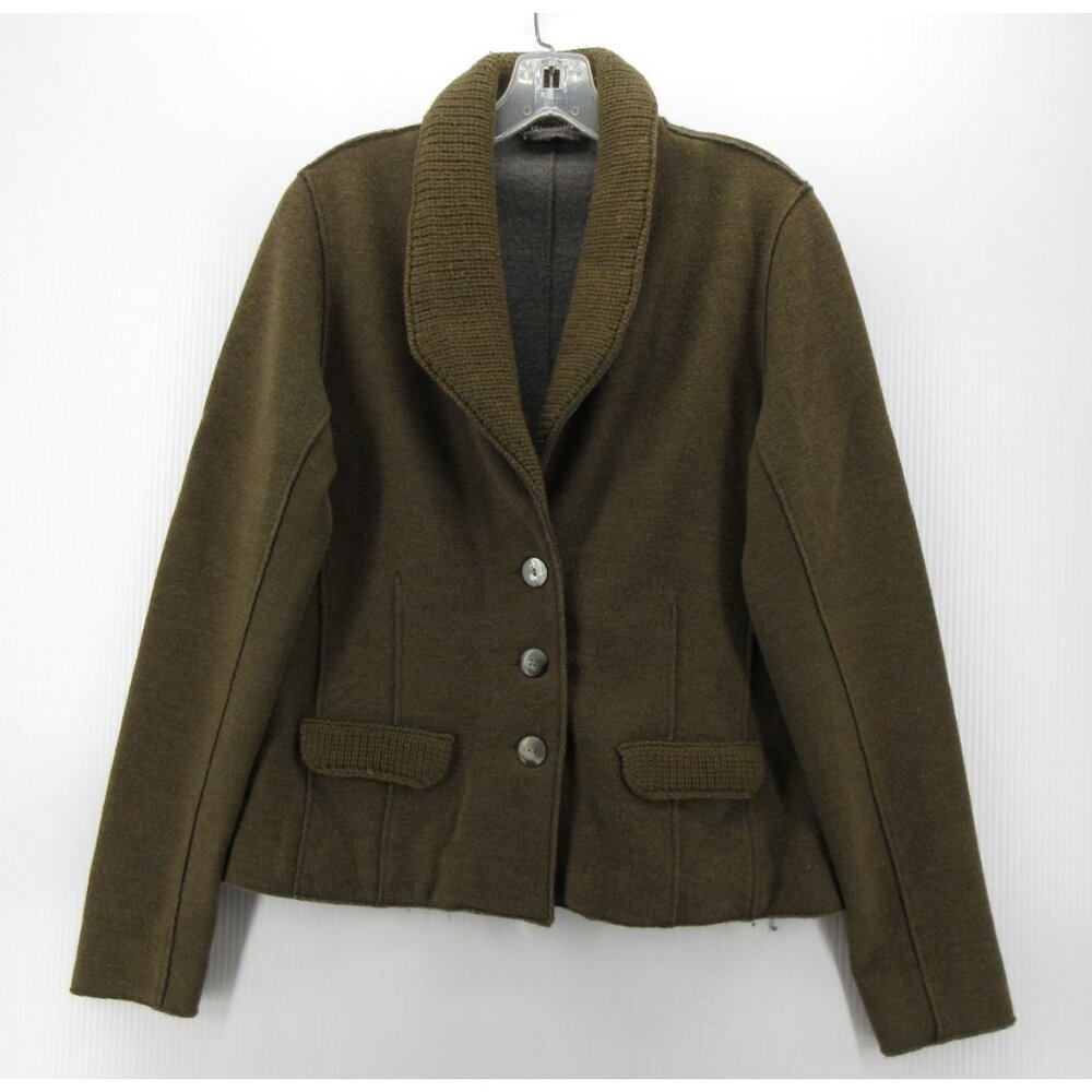 Eileen Fisher Sweater Medium Merino Wool Cardigan Jacket Shawl